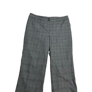 Talbots Gray Plaid Wide Leg Pants